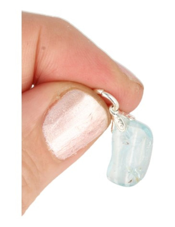 Edelsteen Hanger Blauwe Topaas Geslepen