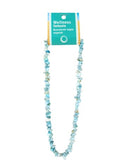 Turkoois natuur splitketting + kaart