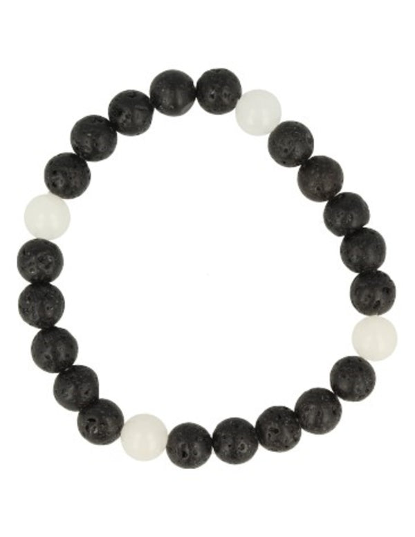 Windroos armband Jade wit