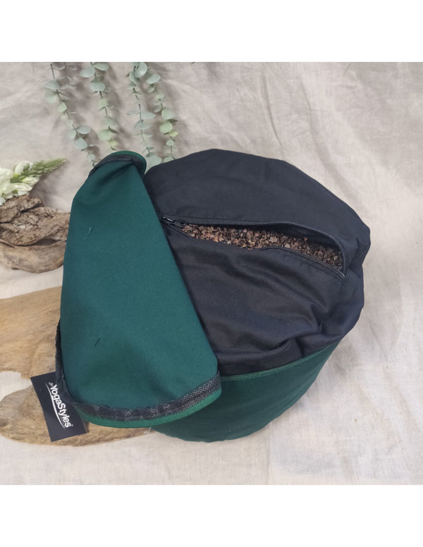 YogaStyles Meditatiekussen Symbolic Ohm Groen Zwart Design