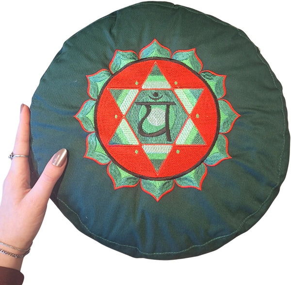 YogaStyles Chakra Collectie Meditatiekussens Geborduurde Chakra Symbolen