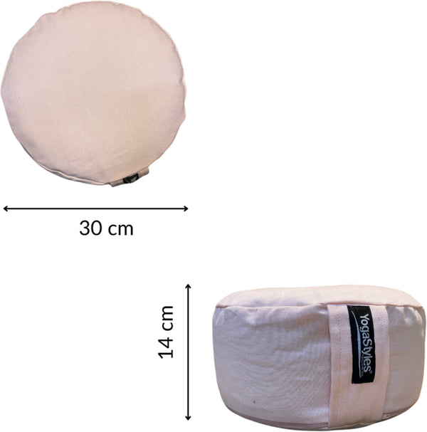Roze YogaStyles PRO-RONDO Meditatiekussen