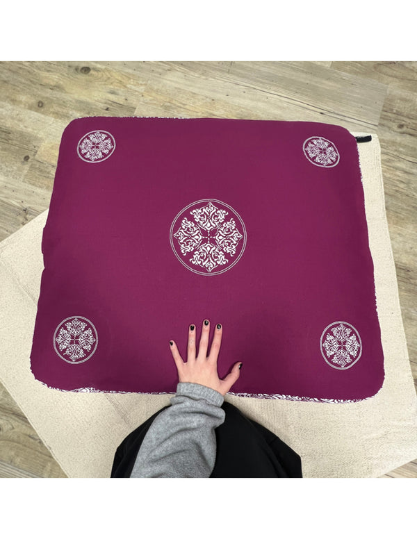 YogaStyles Zabuton Paars Comfortabel Meditatiekussen Duurzaam en Stijlvol Design