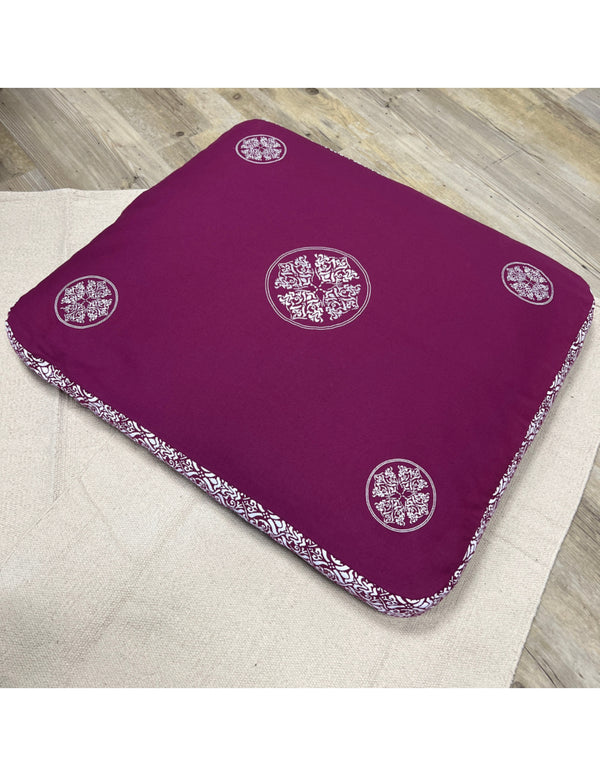 YogaStyles Zabuton Paars Comfortabel Meditatiekussen Duurzaam en Stijlvol Design