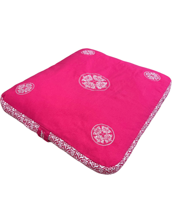 YogaStyles Zabuton Kussen Roze Comfortabel Duurzaam Stijlvol Meditatie Yoga