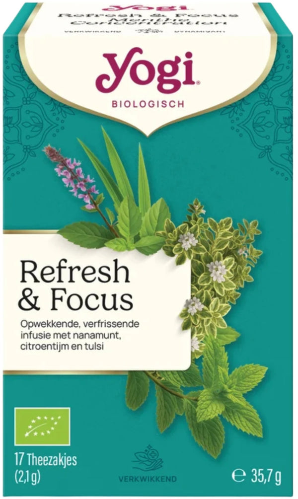 Yogi Refresh & Focus Tea Bio pakje