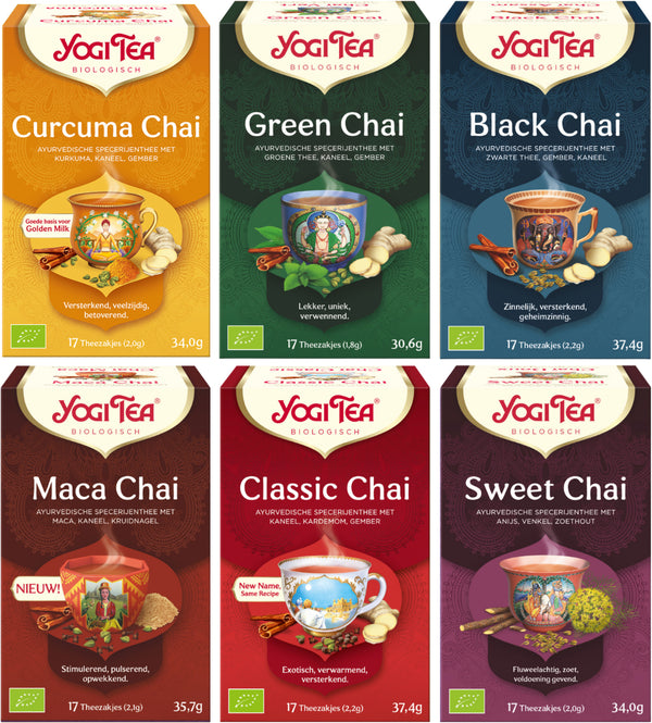 Yogi Tea Lucky Chai - 6 pakjes x17 theezakjes