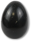 Yoni ei Obsidiaan zilver 47x34 mm