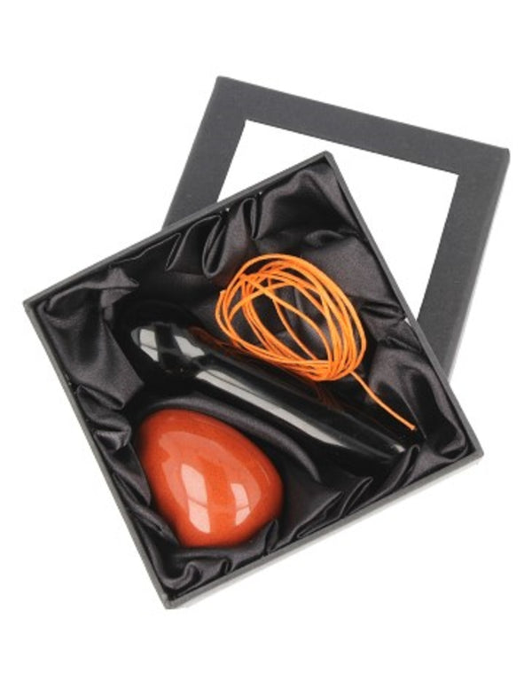 Yoni Massage Set Jaspis - Obsidiaan