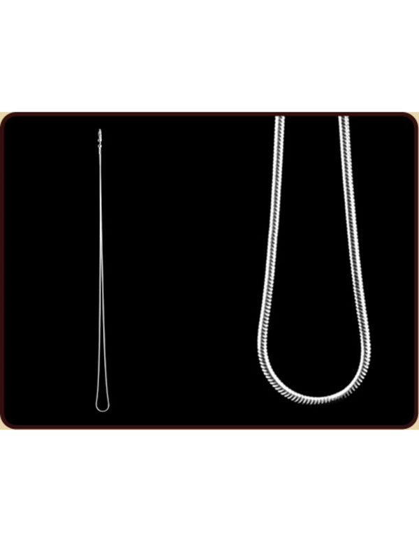 Zilveren Collier Snake 60 cm Los