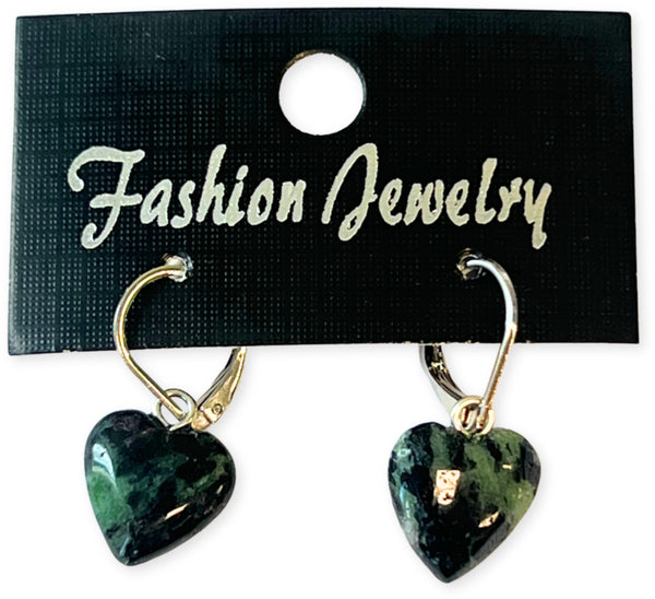 Zoisiet hartjes oorbellen - fashion jewelry