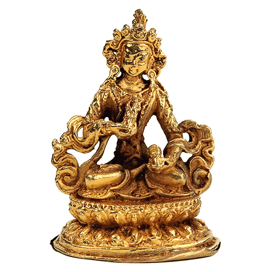 Minibeeldje Vajrasattva Goudkleurig - 5,5 cm