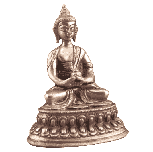 Japanse Boeddha Beeld Messing Amithaba - 10 cm