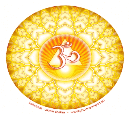 Raamsticker Sahasrara kruinchakra