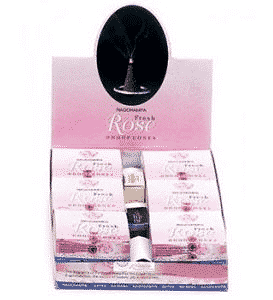 Nag Champa Wierook Kegel Fresh Rose (12 doosjes)