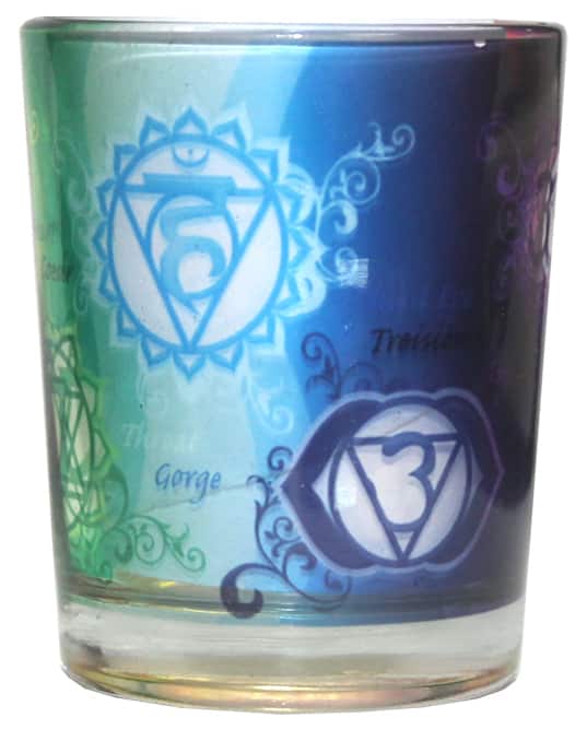 Kaarshouder Printed Glass - Chakras