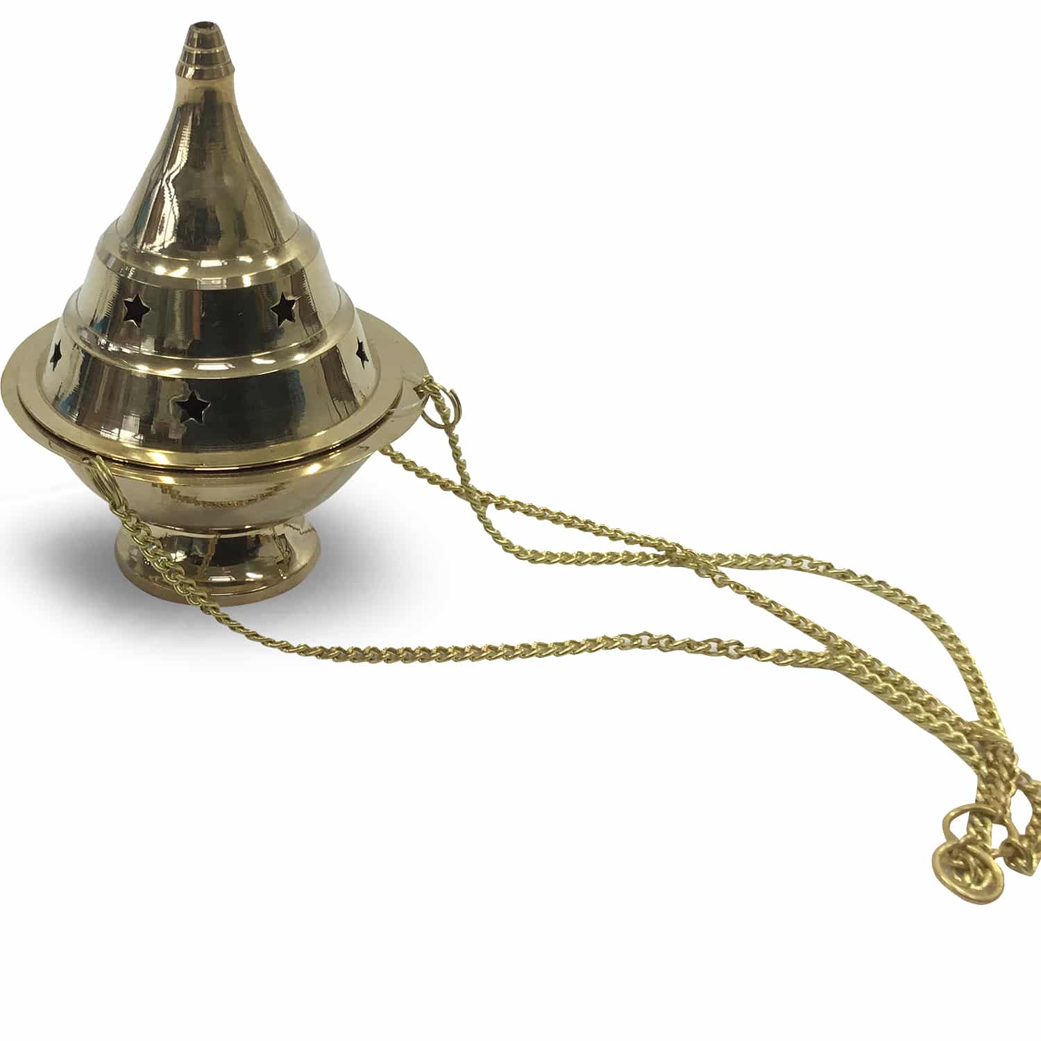 Hangende Wierookbrander Messing (10 cm)
