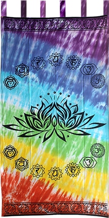 Gordijn Katoen Chakra Lotus