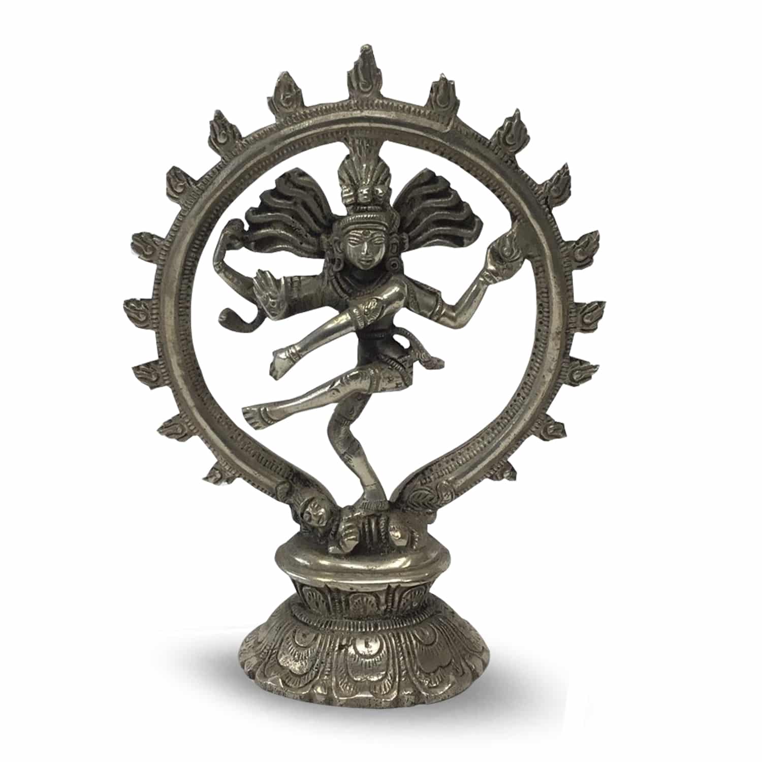 Shiva Silver 10- 15 cm