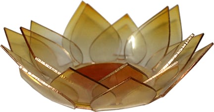 Yellow Lotus Flower Tea Light Holder (Solar Plexus)