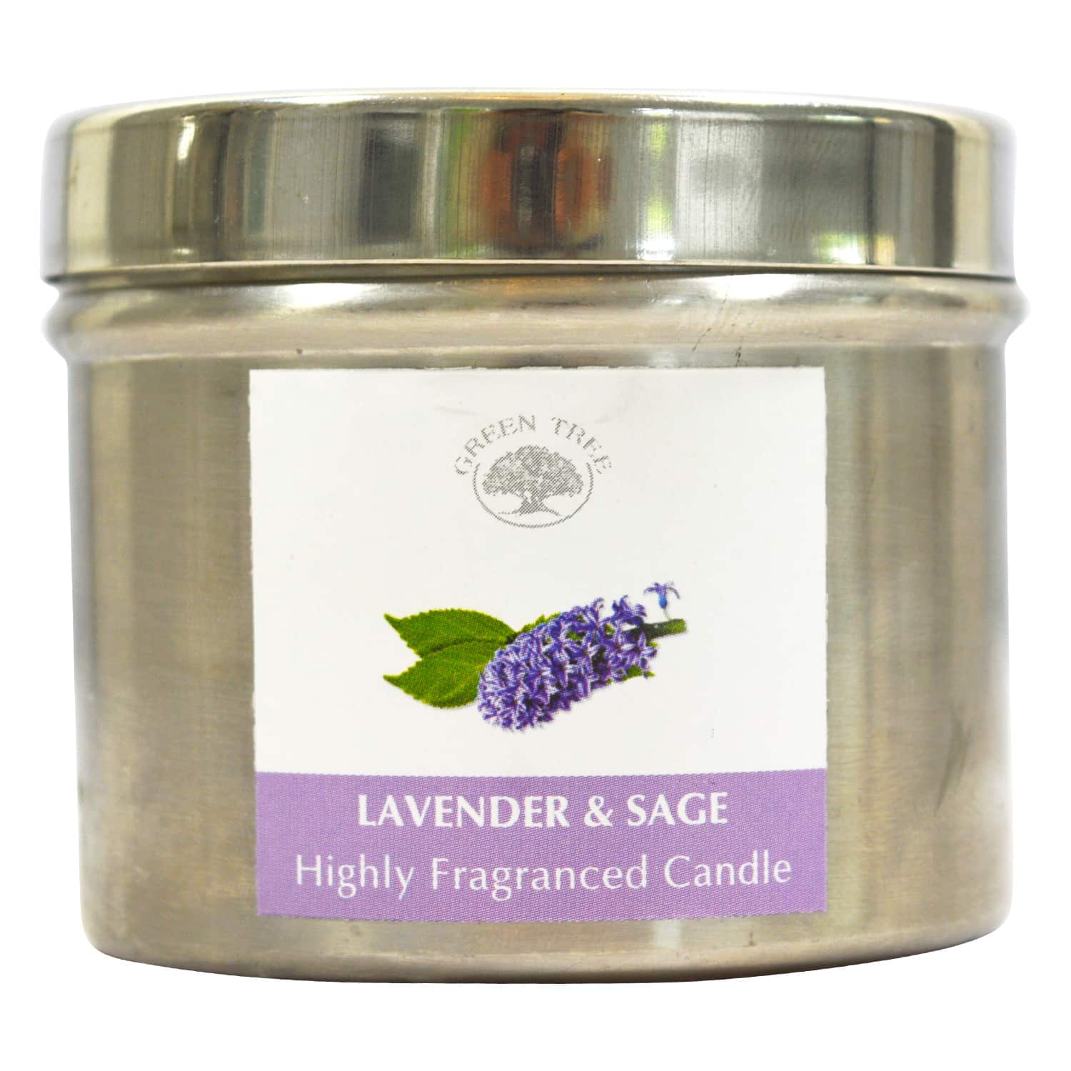 Green Tree Geurkaars Lavender & Sage (150 gram)