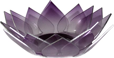 Lotus Kaarshouder Acryl Crown Chakra