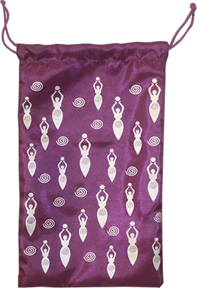 Synthetisch Zijde Tasje - 20cm - Moon Goddess Paars