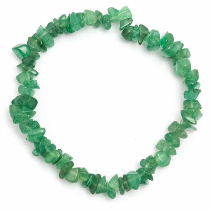 Edelsteen Splitarmband Groene Aventurijn (ca. 7 mm Stenen)