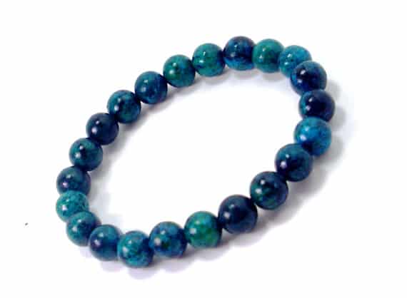 Edelsteen Armband Crysocolla Blauw
