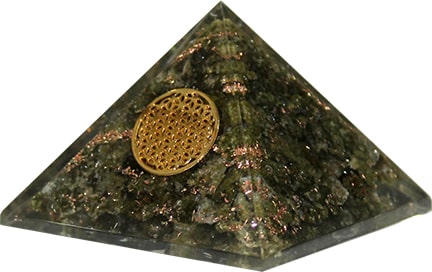 Orgonite Piramide Epidoot - Flower of Life - (60 mm)