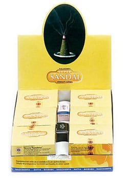 Nag Champa Wierook Kegel Super Sandal (12 pakjes)