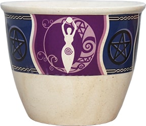 Ceramic Smudge Holder Moon Goddess