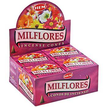 HEM Wierook Kegel Milflores (12 pakjes)