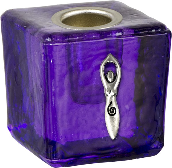 Kaarshouder Mini Kubusvorm Purple - Goddess