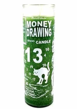 Bewerkte Kaars Money Drawing