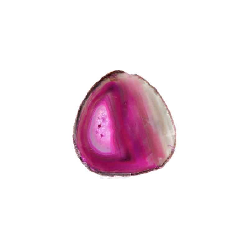 Agaatschijf Roze (Gekleurd - Model 37)