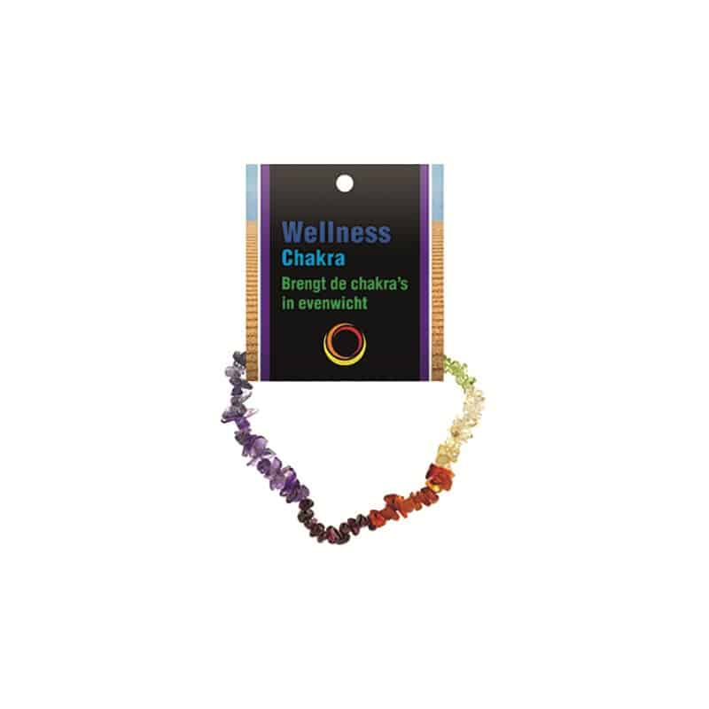 Edelsteen Splitarmband Chakra AA met Uitlegkaart