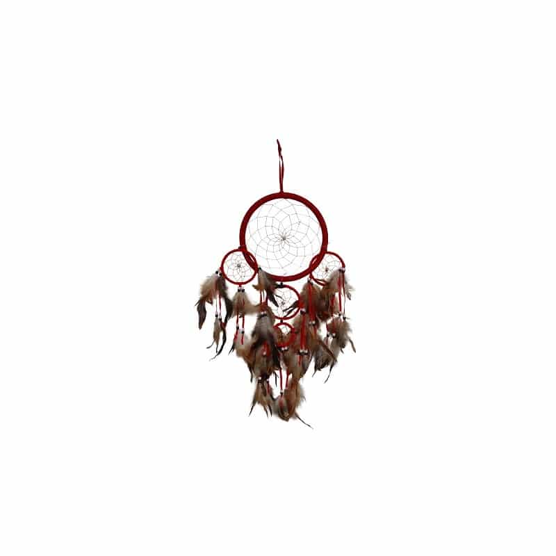 Dromenvanger Rood met Veren (22 cm)
