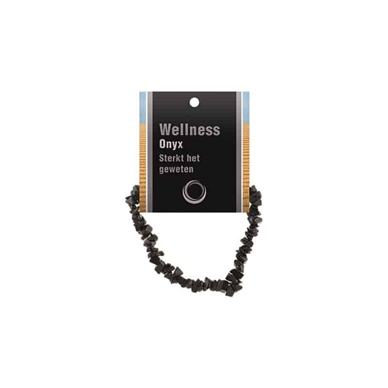 Edelsteen Splitarmband Onyx met Uitlegkaart