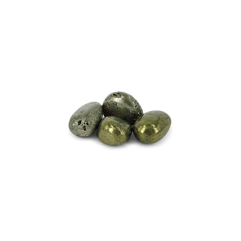 Trommelstenen Pyriet (20-40 mm) - 100 gram