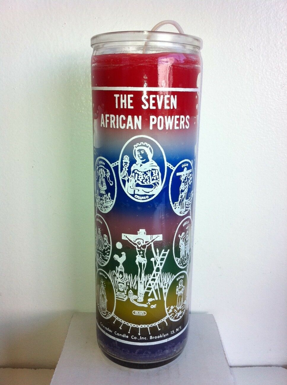 Bewerkte Kaars 7 African Powers (7 kleuren)