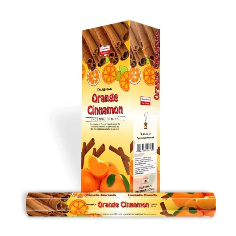 Darshan Wierook Sinaasappel en Kaneel (6 pakjes)