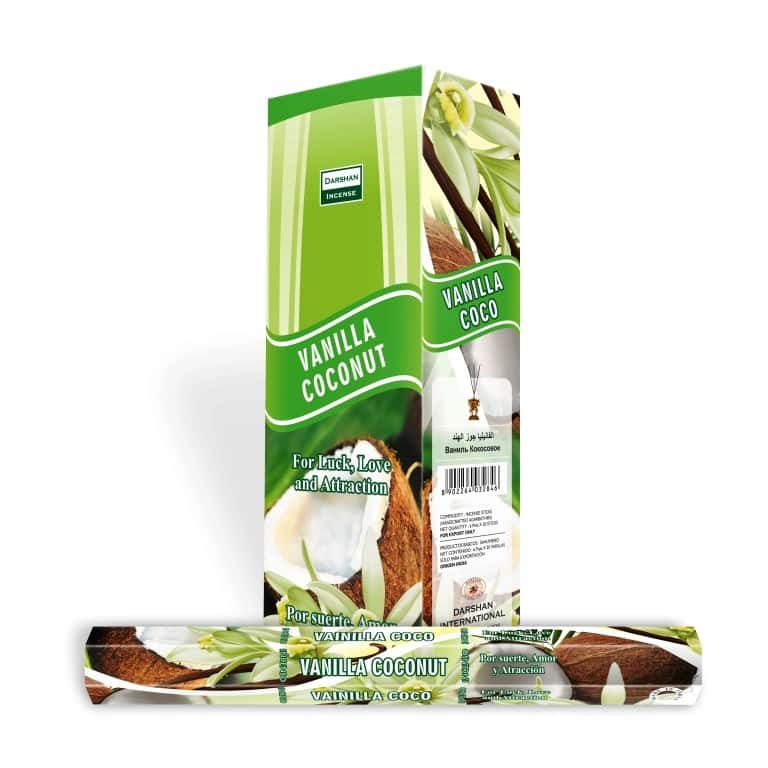 Darshan Wierook Vanilla Coconut (6 pakjes)