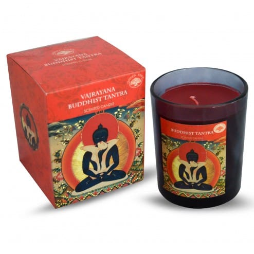 Green Tree Geeurkaars Buddhist Tantra