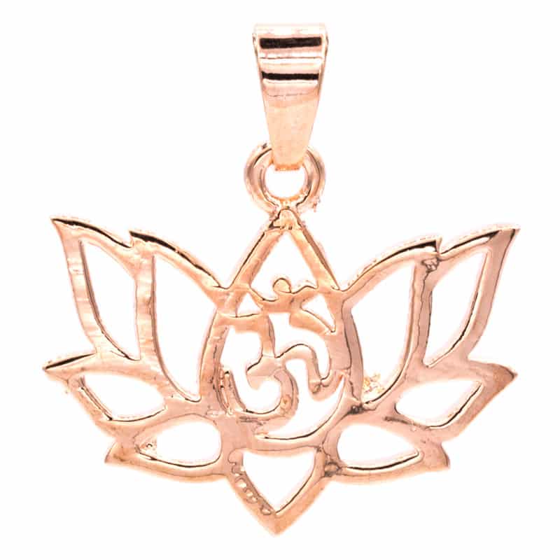 Hanger Lotus Messing Roze Goudkleur