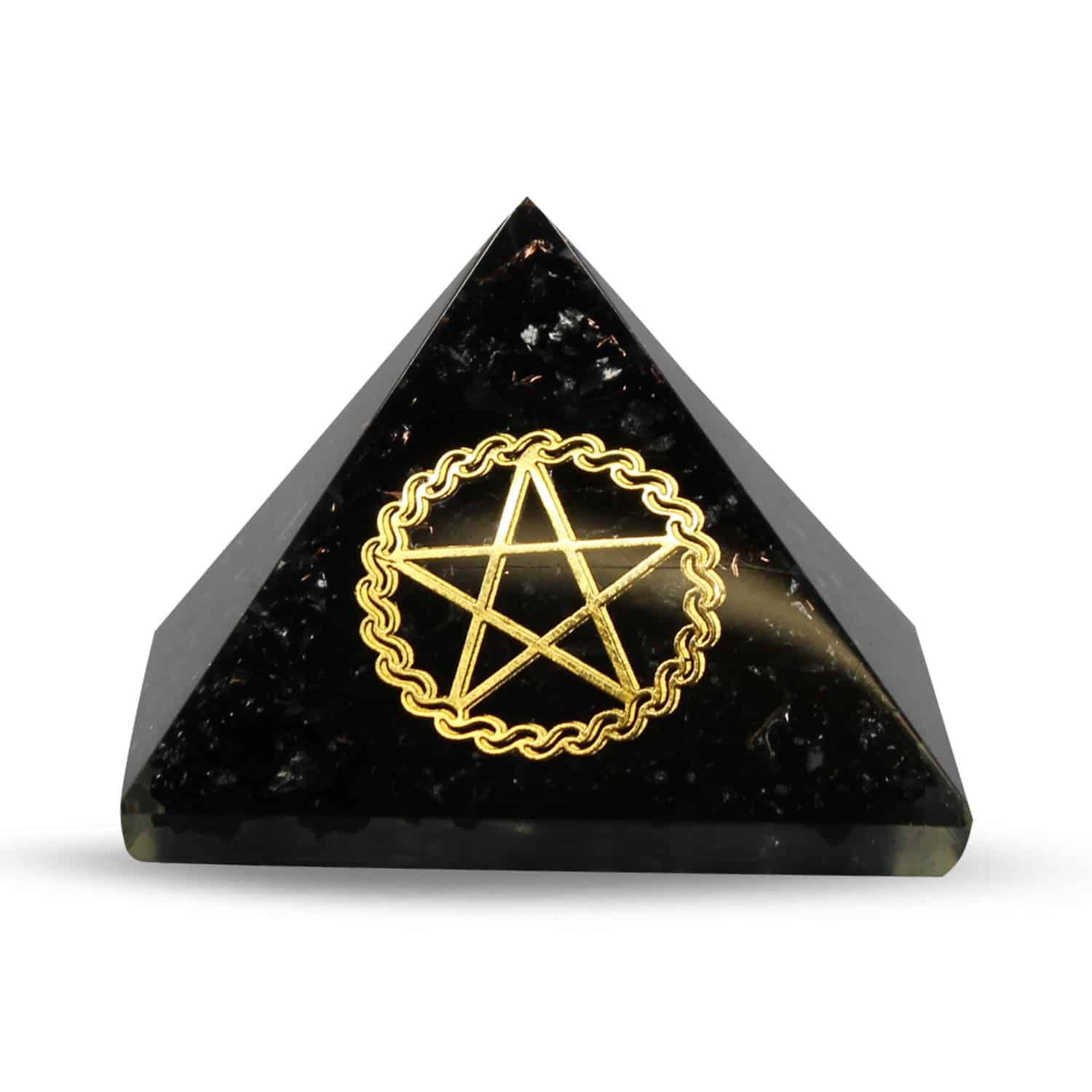 Orgonite Piramide Zwarte Toermalijn - Pentacle - (60 mm)