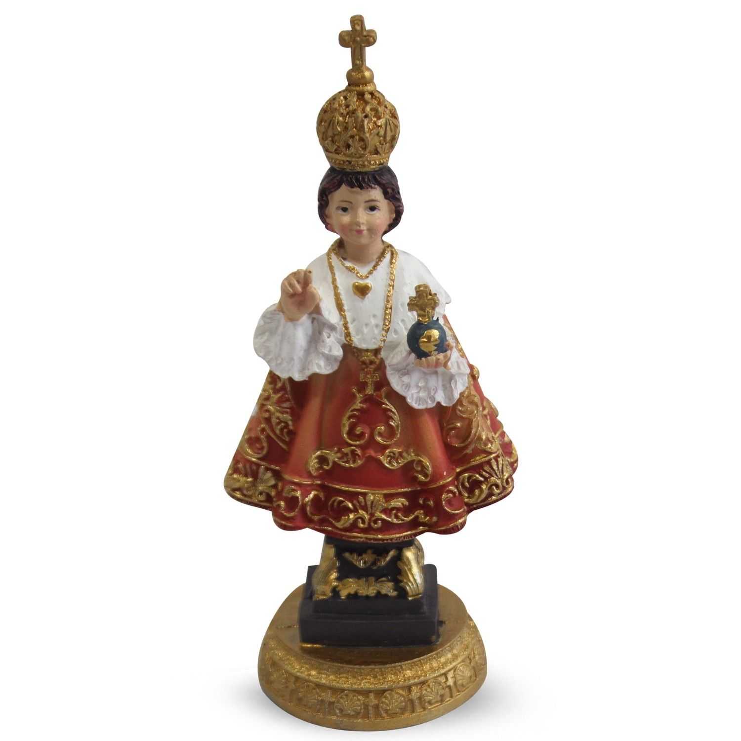 Beeldje van het Kindje Jezus van Praag (12 cm)