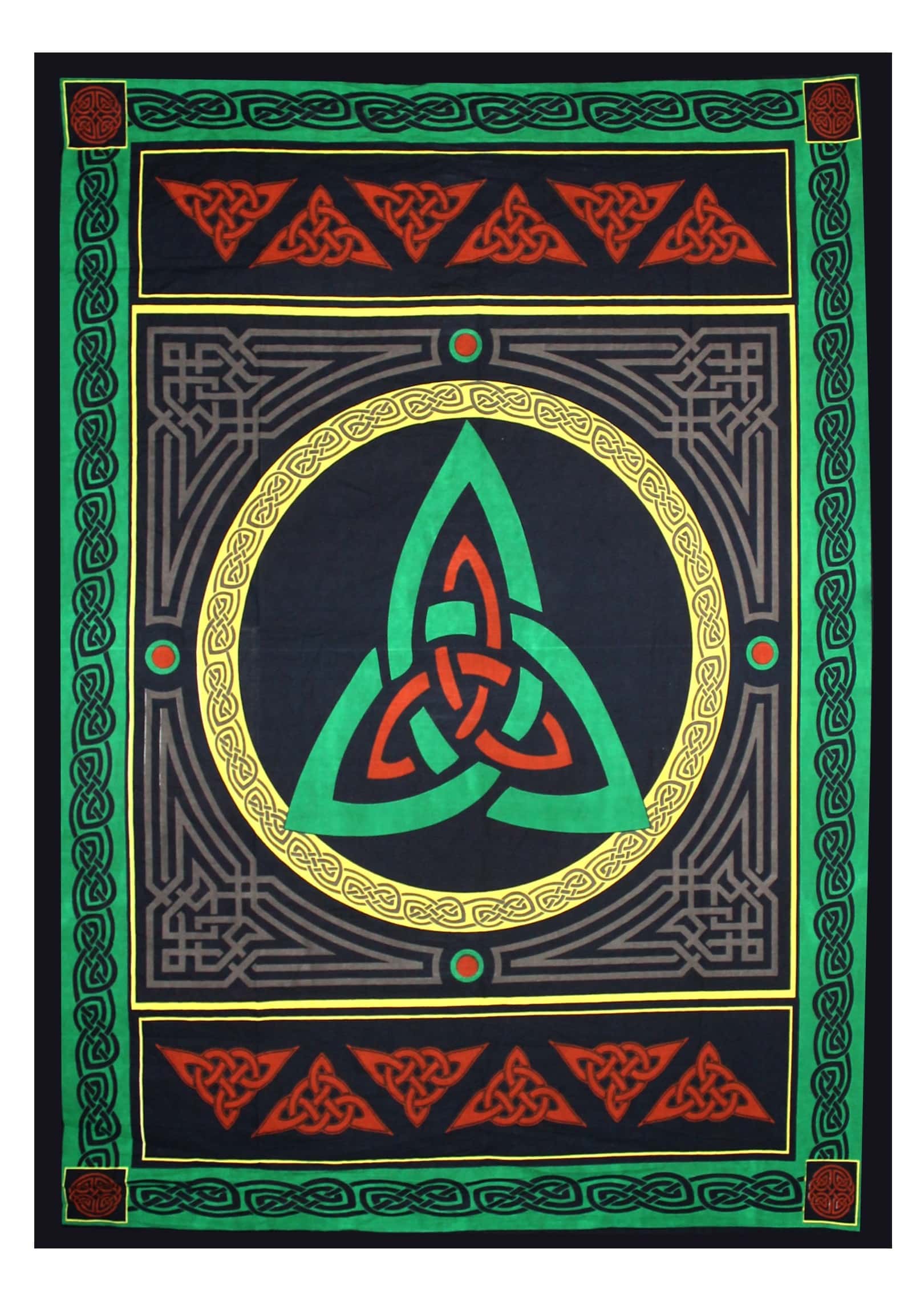 Katoenen Wandkleed met Triquetra