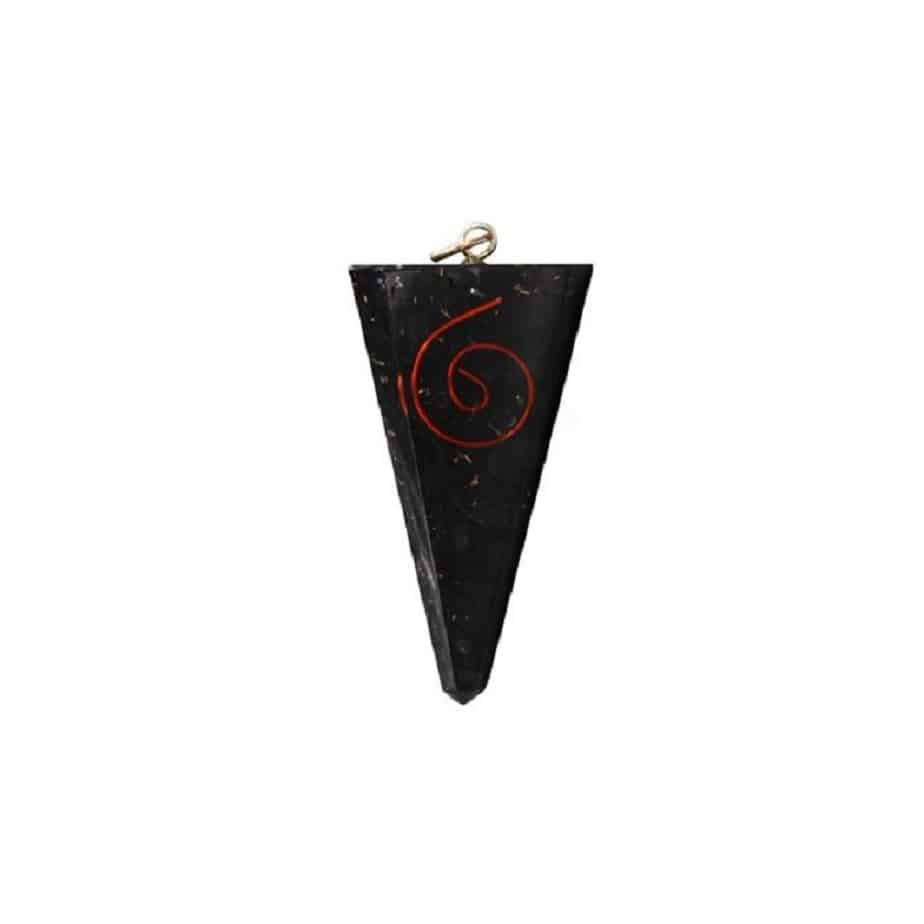 Orgonite Hanger Koperen Spiraal Driehoek Shungiet