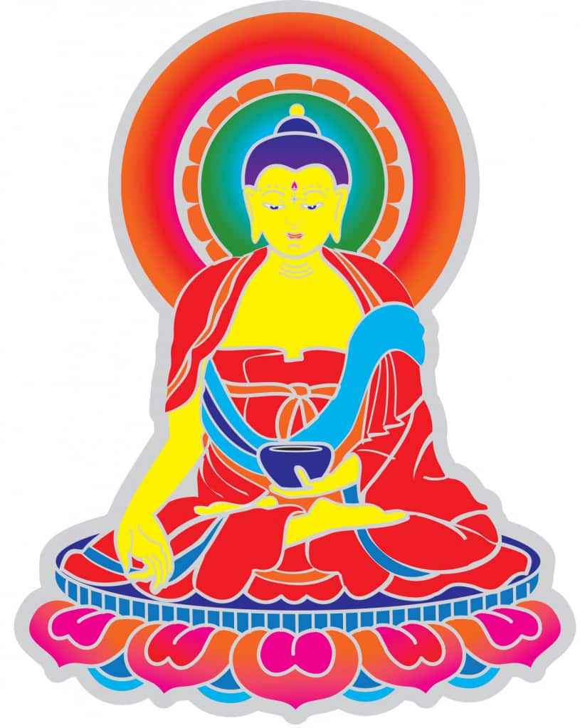 Raamsticker Boeddha
